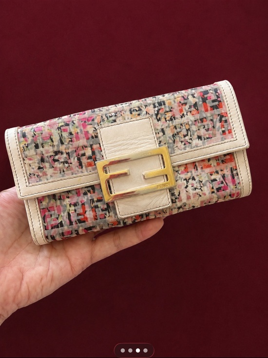 Fendi Handbags - Fendi Floral Zucchino Continental Wallet